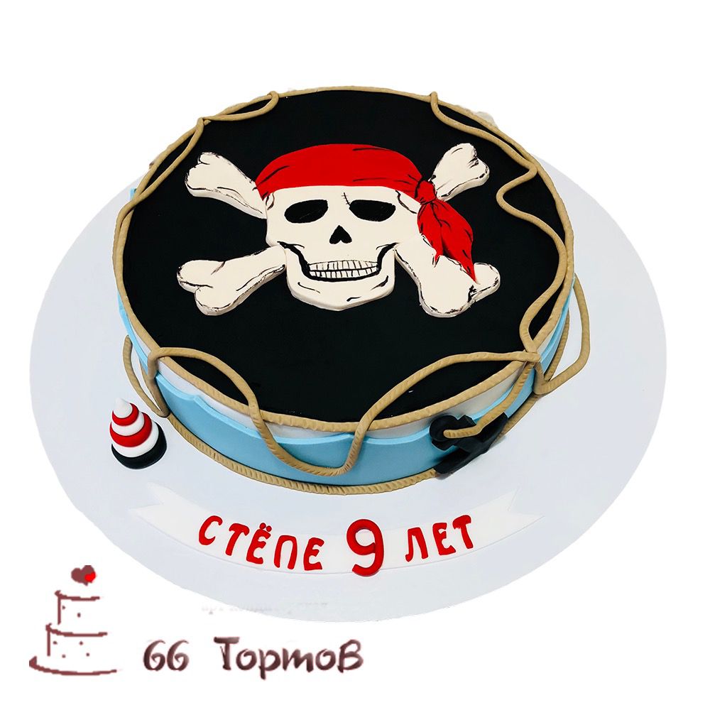 №188 Торт пиратский череп