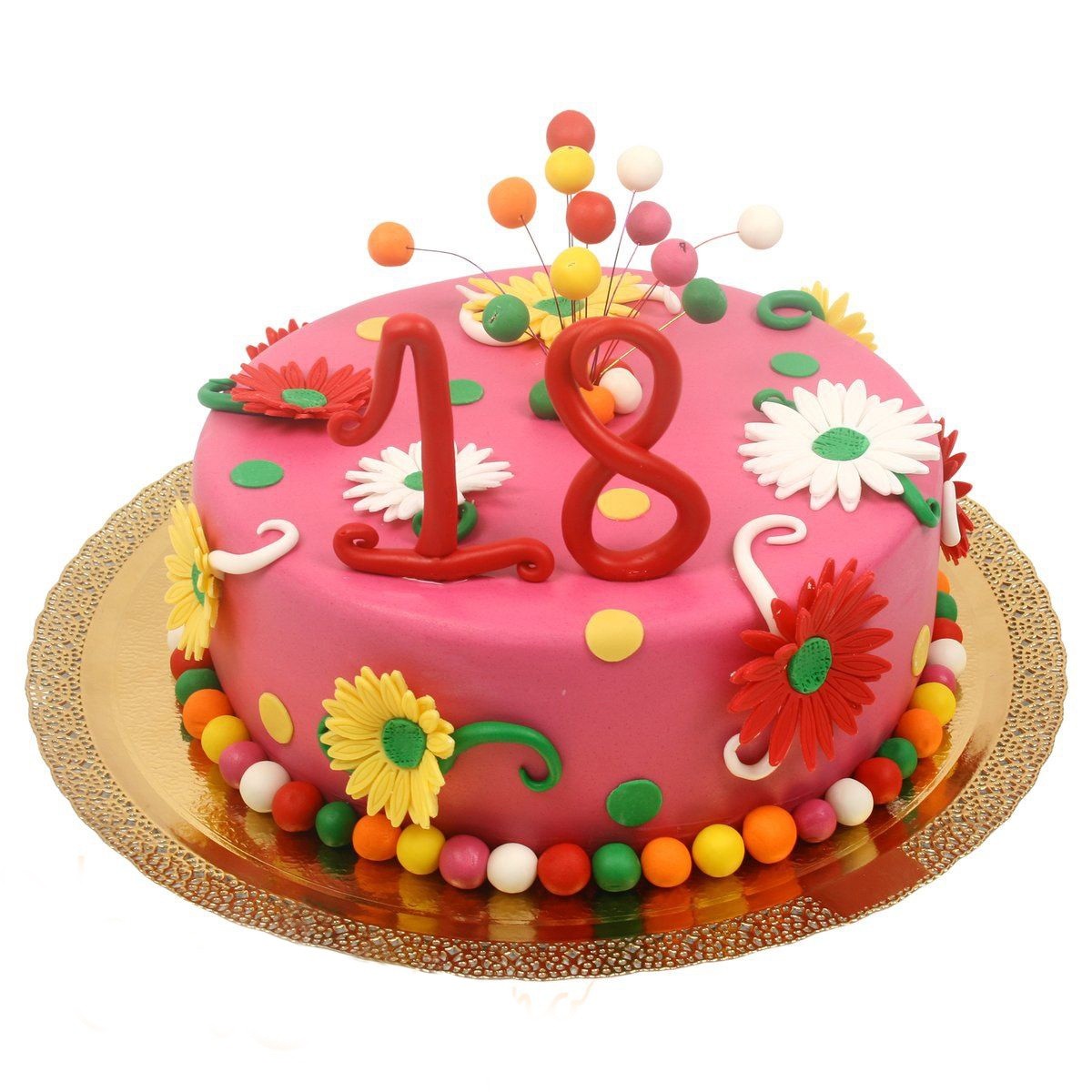№536 Торт с цветами